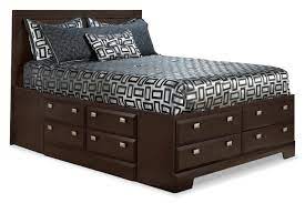Its foam filling provides some extra cushion behind your head as you read before bed. Yorkdale Full Platform Bed With Storage The Brick