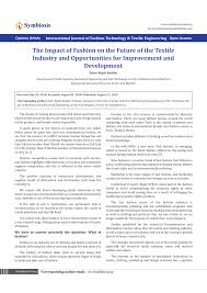 Industry education opportunities are offered in our textile 101 classes. Pdf The Impact Of Fashion On The Future Of The Textile Industry And Opportunities For Improvement And Development