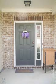 In the next picture, the left side has 2 coats and the right side only one. How To Paint Shutters And A Front Door Simply Designing With Ashley
