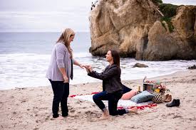 Can you guess what kind of dreams they have? Cliffside Fall El Matador Beach Proposal With Romantic Picnic