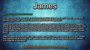Significado De James