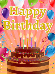 Birthday Cake With Balloons And Candles Time To Party Happy Birthday Card Birthday Greeting Cards By Davia Happy Birthday Wishes Cake Birthday Wishes Cake Happy Birthday Cakes