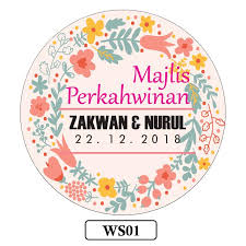 Related product you might see: Sticker Kahwin Kad Kahwin Selatan