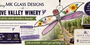 Dried Flower Dragonfly-Stained Glass