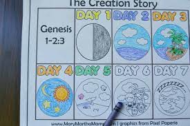 Parents may receive compensation when you click through and purchase from links contained on this website. Creation Coloring Pages Help Kids Learn The Story Mary Martha Mama