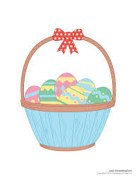 Easy and free to print easter baskets coloring pages for children. Easter Basket Template Easter Basket Clipart Easter Craft