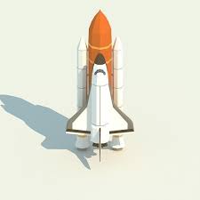 Lowpoly Space Shuttle 3d Model Space Shuttle Low Poly Shuttling