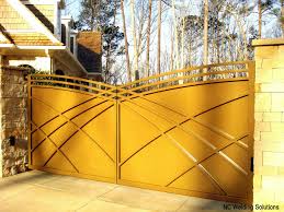 Reinvent the security of your property with these stunning home entrance gates at alibaba.com. Custom Wrought Iron Driveway Gates Curved Hand Railings Gate Openers Nc Welding Solutions