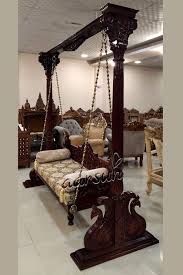 Handmade Wooden Jhoola Best Indoor Swings Swg 0040 In 2020 Living Room Partition Design Home Swing Room Swing