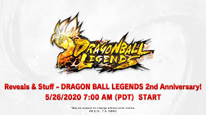 Jun 16, 2021 · dragon ball legends mod 3.5.0 apk all levels completed/ 1 hit kill dragon ball legends 3.5.0 mod apk is an action game from the bandai namco entertainment inc's play studio, released on android gat. Dragon Ball Legends On Twitter Reveals Stuff Dragon Ball Legends 2nd Anniversary The Legends 2nd Anniversary Information Broadcast Will Be Held On The Following Date 5 26 2020 7 00 Am Pdt Platform