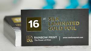 Foil business card printing for any project. Premium Foil Business Cards Rainbow Print