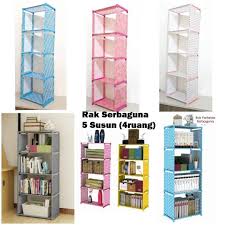 Harga rak buku di bukalapak adalah harga paling murah. Rak Serbaguna 5 Susun 4 Ruang Portable Lazada Indonesia