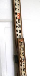 vintage growth chart measuring stick wooden ruler vintage