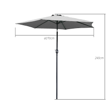 Garden parasol crank and tilt the range. Birchtree 2 7m Garden Parasol Tilt Crank Umbrella