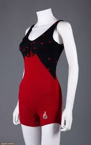 Swimsuit Wool No Label Available 1930 1940
