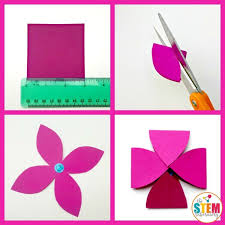 Mystery science seasonal i mother's day cut out a square along thick dashed lines. Magic Blooming Flower Kids Stem Activity The Stem Laboratory