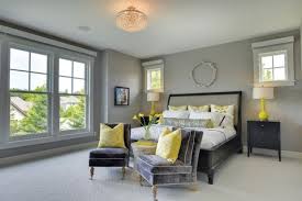 A rustic interplay of sheer white, delicate grey, and weathered wood bedroom. Yellow Details For Perfect Interior Decor 18 Inspiring Ideas Grey Master Bedroom Decorating Ideas Grey Bedroom Design Gray Master Bedroom