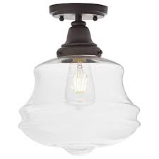 Browse currey and company's selection of flush mount lights. Amazon Brand Stone Beam Vintage Farmhouse Flush Mount Ceiling Lighting Fixture With Led Light Bulb And Clear Glass Farmhouse Goals