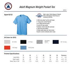 Delta Pro Weight Shirt Size Chart Best Picture Of Chart