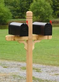 Families living outside of the city limits usually have mail delivered to boxes standing alongside the road instead. Our Mailbox Posts