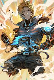 Anime Picture Search Engine 1boy Akumey Angry Belt Black Sclera Blonde Hair Brown Hair Charging Commentary Request Cybor One Punch Man Anime One Punch Man 3