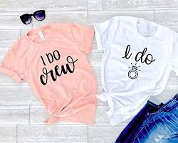 Bachelorette party shirts, bridesmaid shirts, bridal party shirts, bride tank top, bride tribe, bride squad, bridesmaid shirts. Amazon Com Bridesmaid Shirts Wedding Party Shirts Bride Shirts Bachelorette Party T Shirts Bridal Gift I Do I Do Crew Handmade