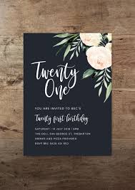 We will custom design an invitation just for you! Navy Blush Birthday Invitation 21st Birthday Blush And Navy Invitation Birthday Invitation Rustic Watercolour Twenty First Birthday 21st Birthday Invitations Invitation Card Birthday 21st Invitations