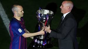 Image result for INiesta bids farewell to barca