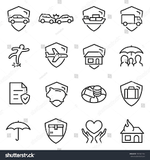 Insurance Icon Set Protection Of Health Life And Property Linear Design Line With Editable Stroke Ad In 2020 Icon Set Wedding Vector Icons Resume Template Word