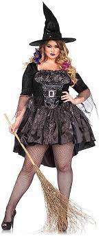 Leg Avenue Womens Plus-size 2 Piece Black Magic Mistress Witch Costume Black 1x Plus Size Costumes Plus Size Costume Costumes For Women