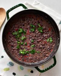 Black Bean Soup From Dried Beans With Ham Mrs Garcia S Black Bean Soup Recipe Black Bean Soup Cuban Black Beans Bean Soup