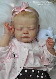 Penelope Reborn Vinyl Doll Head by Jannie De Lange