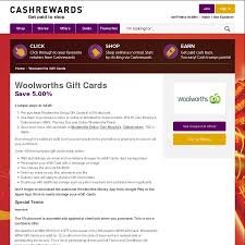 Woolworths Wish Egift Cards 5 25 Off Cashrewards Egift Card Get Paid To Shop Gift Card