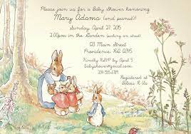 Peter Rabbit Baby Shower Invitation Peter Rabbit Invitation Etsy Rabbit Baby Shower Rabbit Baby Shower Invitations Baby Shower Themes Neutral