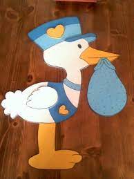 Como Hacer Una Ciguena De Fomi Para Baby Shower Baby Shower Balloons Pastel Baby Shower Baby Shower Decorations For Boys