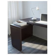 Malm Desk With Pull Out Panel Black Brown 59 1 2x25 5 8 Ikea Ikea Malm Desk Desk White Paneling