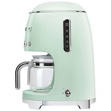 The smeg dcf02 drip coffee machine is the latest innovation in their unique brand of retro home appliances. Smeg 50 S Style Programmable Drip Coffee Maker 10 Cup Green Best Buy Canada
