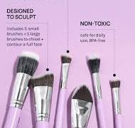 AOA UltraViolet Contour Brush Set + Brush Roll