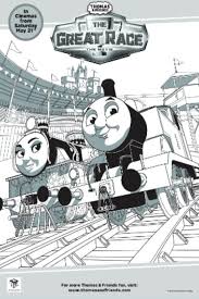 Thomas & friends coloring pages. Thomas Colouring Pages The Great Race