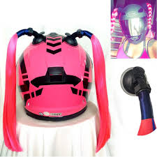 3t Sister Helmet Pigtails Gradient Ramp Helmet Ponytail Helmet Hair With Suction Cup Hair Decoration Helmet Hair Hair Decorations Pigtails