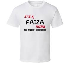 When probed further about the decision, the entertainment ki raat actress said, the reason behind changing my name for the wedding is very personal which i. Faiza It S A Thing You Wouldn T Understand Name T Shirt L White Amazon Com Books