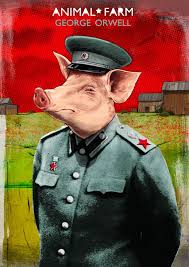 Animal Farm By George Orwell Book Cover Illustration Animal Farm George Orwell Farm Animals