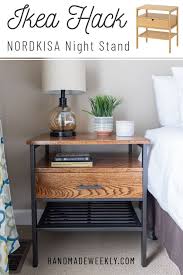 Ikea Nordkisa Nightstand Hack Handmade Weekly Ikea Furniture Hacks Furniture Hacks Ikea Hack