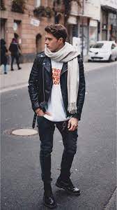 Men S Guide To Scarf How To Tie A Scarf Outfit Ideas With Images Jackets Men Fashion How To Wear Scarves Winter Outfits Men