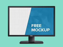 Download Dell Monitor Mockup Free Resource Freebie Supply