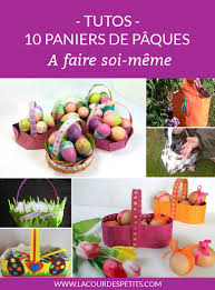Deux cartes de pâques que vous pouvez faire avec la technique de peinture à la pomme de terre. 10 Paniers De Paques A Faire Soi Meme La Cour Des Petits