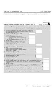 Qualified Dividends And Capital Gain Tax Worksheet Line 44