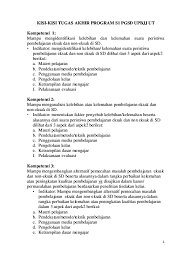 Soal tap ut pgsd kasus pak sartono. Pdf Kisi Kisi Tugas Akhir Program S1 Pgsd Upbjj Ut Sabriyanto Syaban Academia Edu