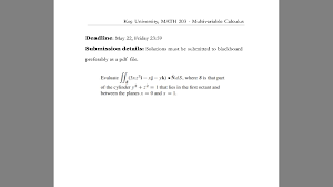 Solutions to the multivariable calculus and linear algebra problems on the comprehensive examination of january 27, 2017. Solved Koc University Math 203 Multivariable Calculus Chegg Com
