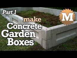 Have a helper add or remove concrete in front of the screed as you pull it. Make Concrete Garden Boxes Part 1 Precast Form Build